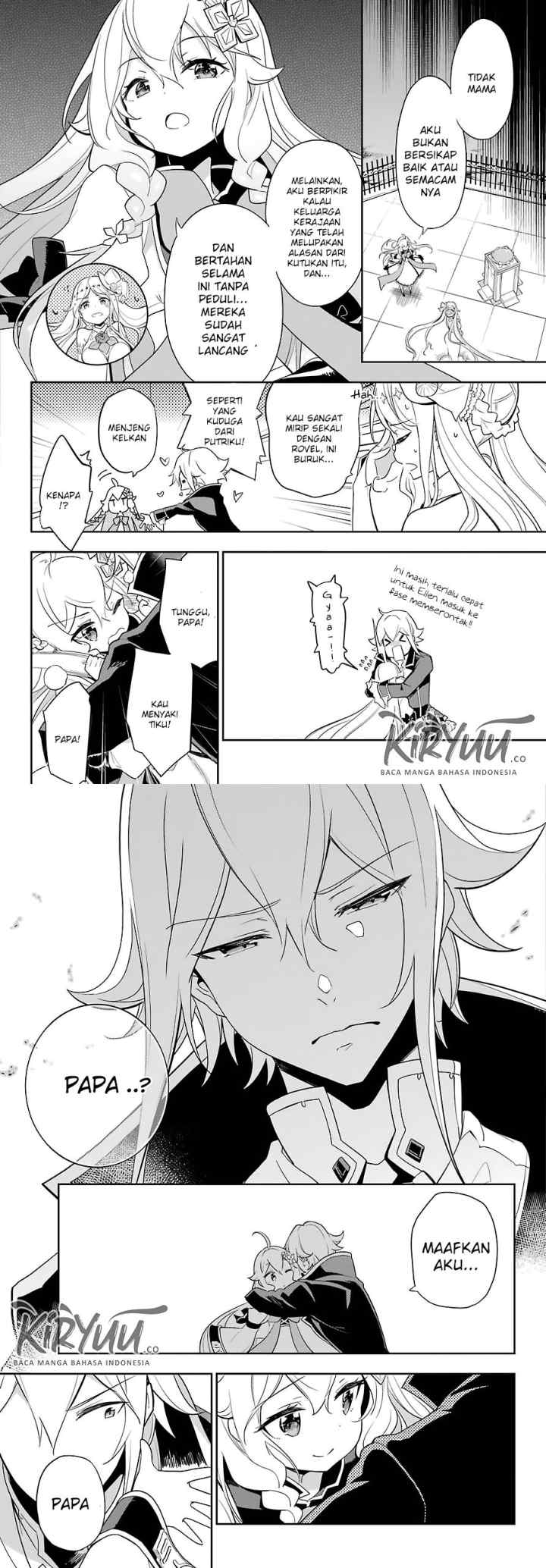 Chichi wa Eiyuu Haha wa Seirei Musume no Watashi wa Tenseisha chapter 14 halaman 9