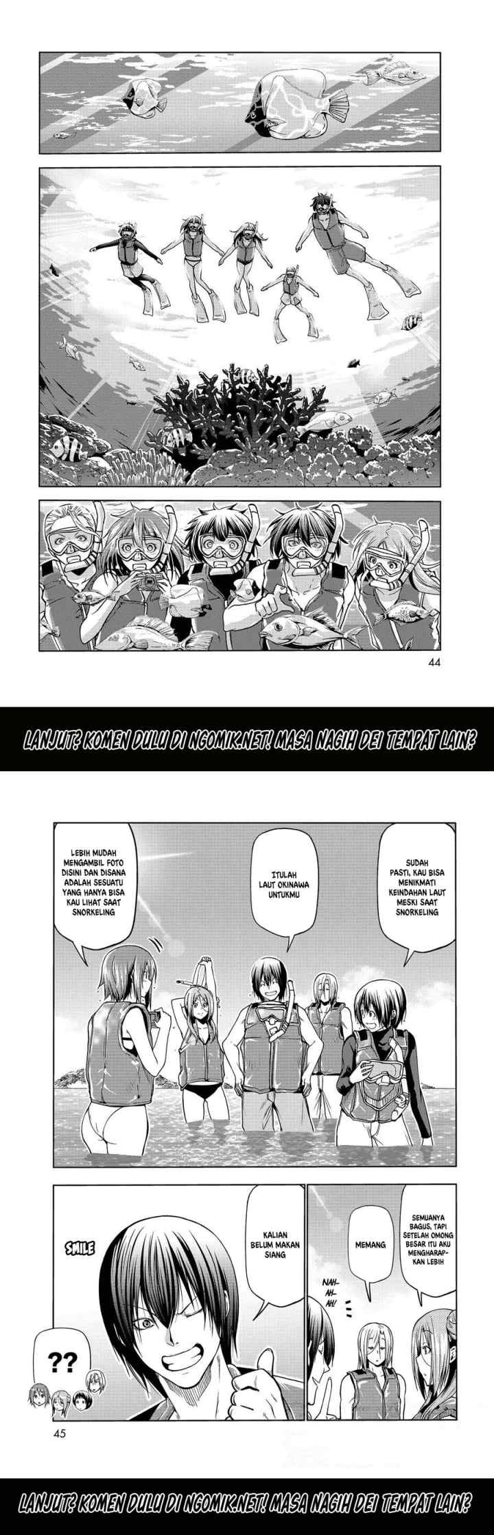 Grand Blue chapter 69.1 halaman 4
