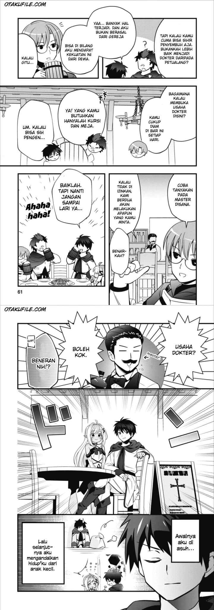 Isekai no Meikyuu Toshi de Chiyu Mahoutsukai Yattemasu chapter 2 halaman 14