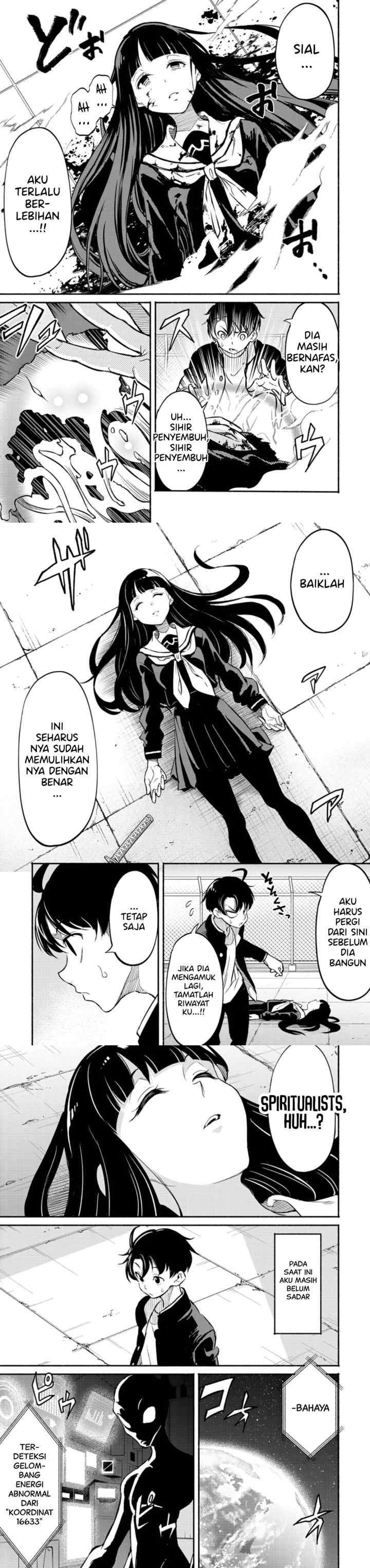 Isekai kara Kikan Shitara Chikyuu mo Kanari Fantajii Deshita. Ato, Makeheroin-domo Kocchi Minna chapter 1 halaman 16