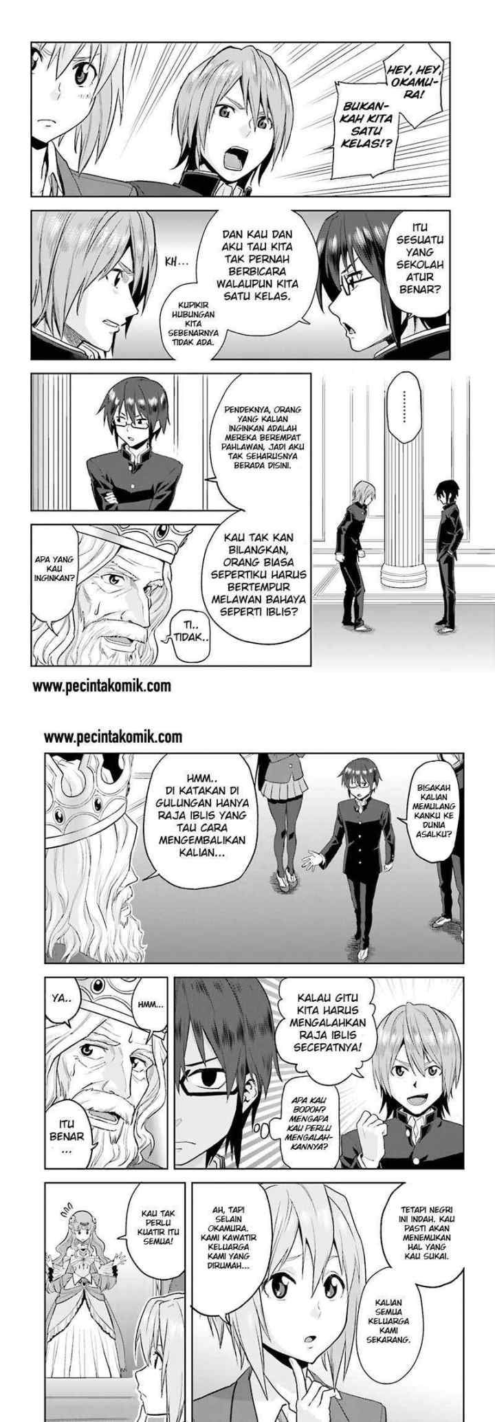 Konjiki no Moji Tsukai: Yuusha Yonin ni Makikomareta Unique Cheat chapter 1 halaman 12