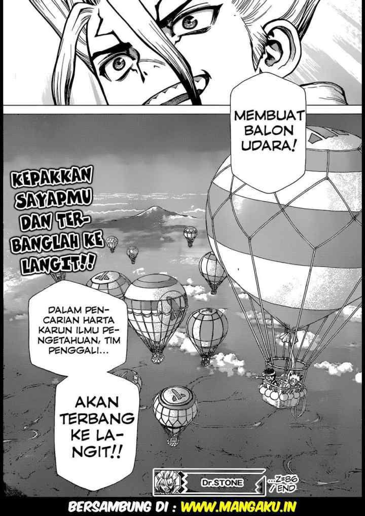 Dr. Stone chapter 86 halaman 18
