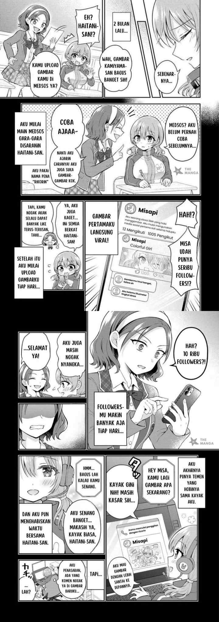 Tonari no Seki no Inkya Joshi ga Oshi Utaite Datta - Ore no Kyoku wo Uttatekure! chapter 9.1 halaman 9
