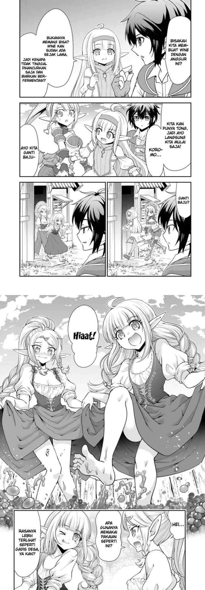 Tenohira Kaitaku Mura de Isekai Kenkokuki: Fueteku Yome-tachi to Nonbiri Mujintou Life chapter 45 halaman 4