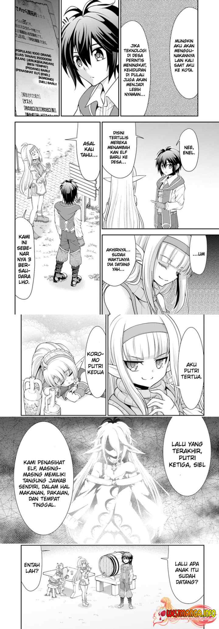 Tenohira Kaitaku Mura de Isekai Kenkokuki: Fueteku Yome-tachi to Nonbiri Mujintou Life chapter 45 halaman 9