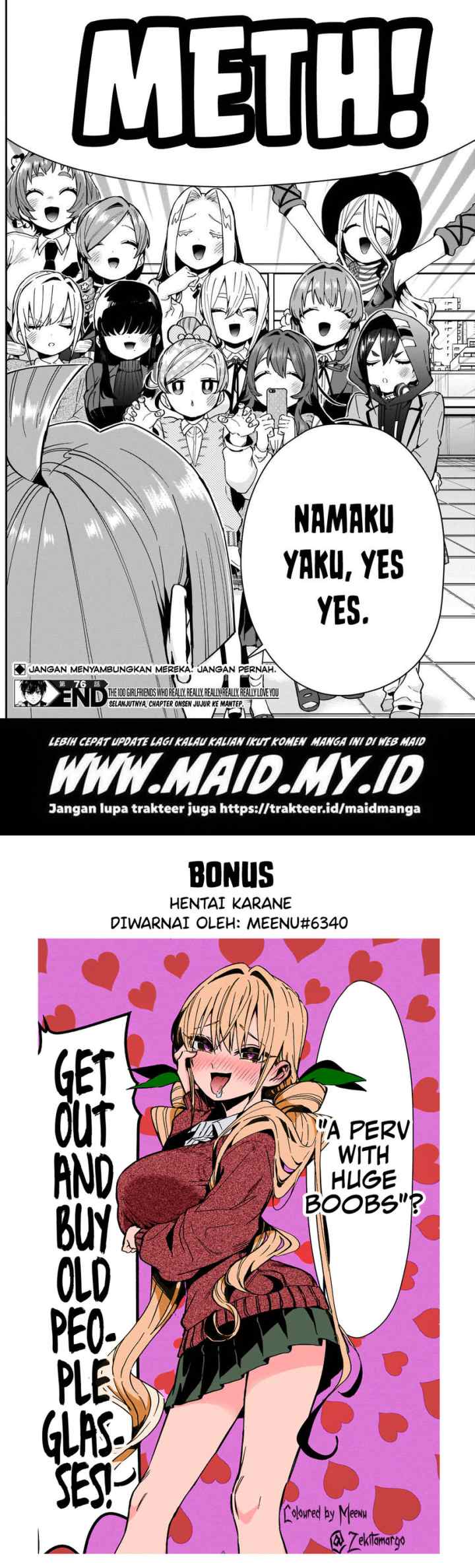 Kimi no Koto ga Dai Dai Dai Dai Daisuki na 100-ri no Kanojo chapter 76 halaman 12