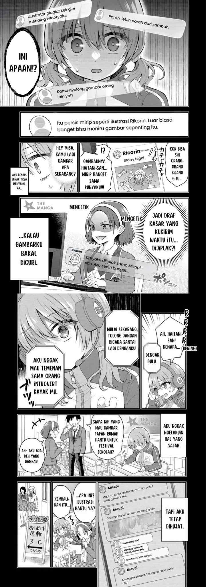 Tonari no Seki no Inkya Joshi ga Oshi Utaite Datta - Ore no Kyoku wo Uttatekure! chapter 9.1 halaman 10