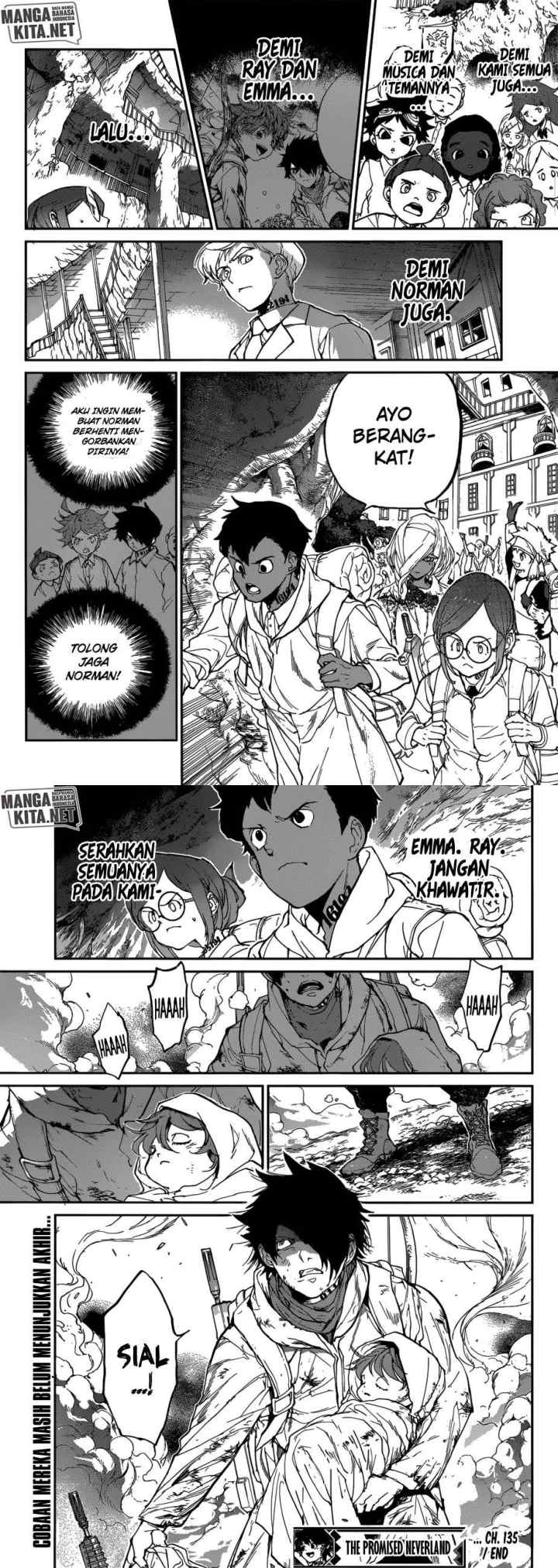 Yakusoku no Neverland chapter 135 halaman 10