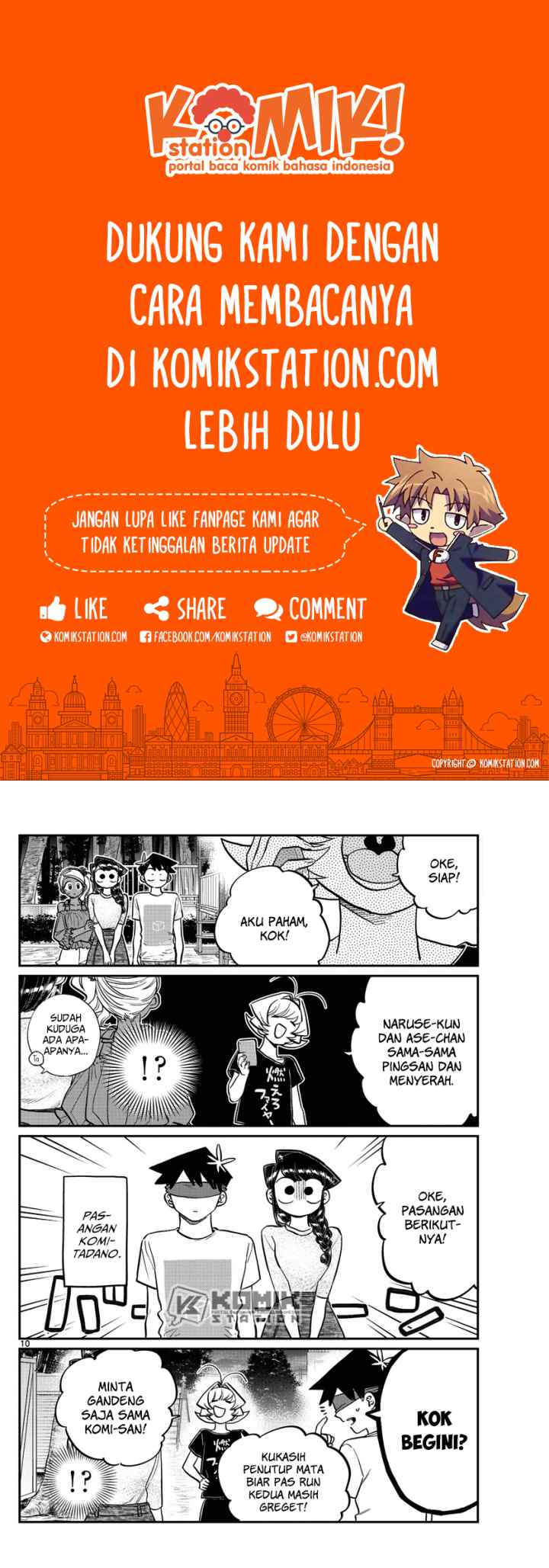 Komi-san wa Komyushou Desu chapter 180 halaman 6
