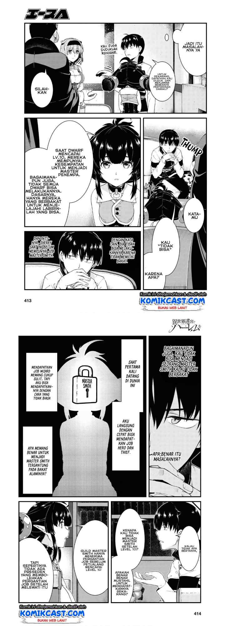 Isekai Meikyuu de Harem wo chapter 38 halaman 4