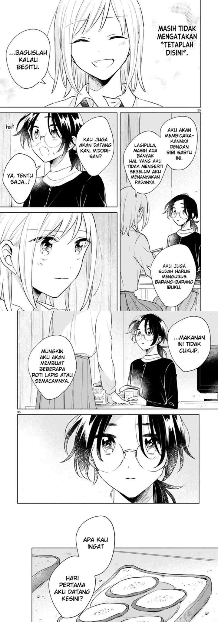 Haru to Midori chapter 13.2 halaman 9