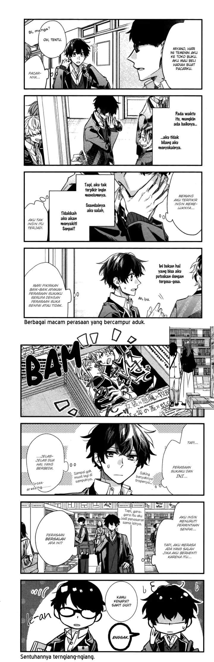 Sasaki to Miyano chapter 24 halaman 8
