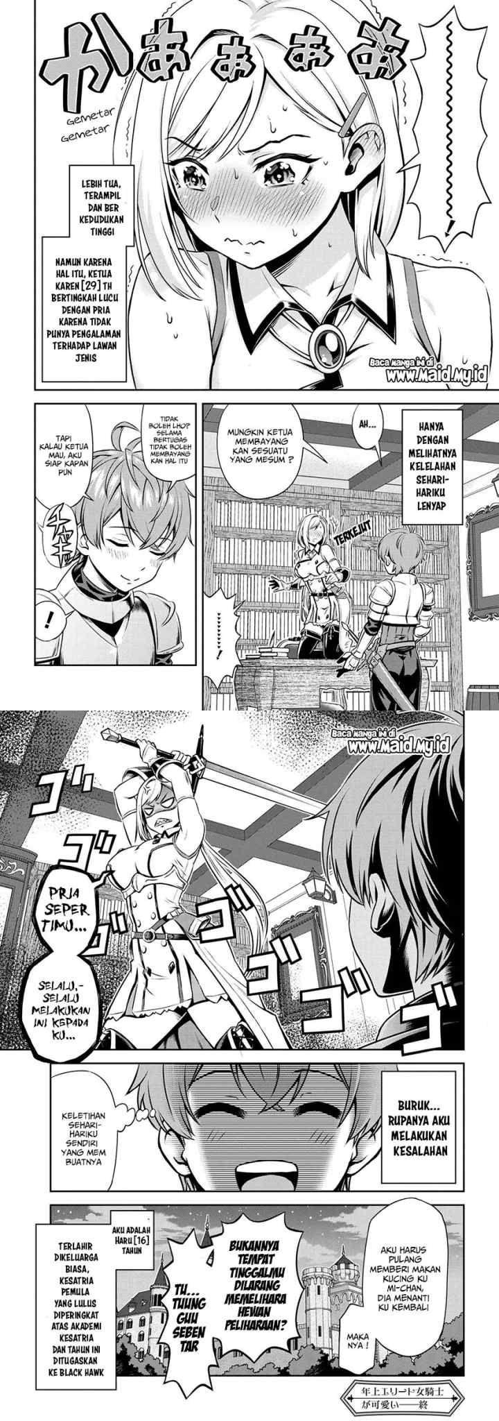 Toshiue Elite Onna Kishi Ga Boku No Mae De Dake Kawaii chapter 1.1 halaman 6