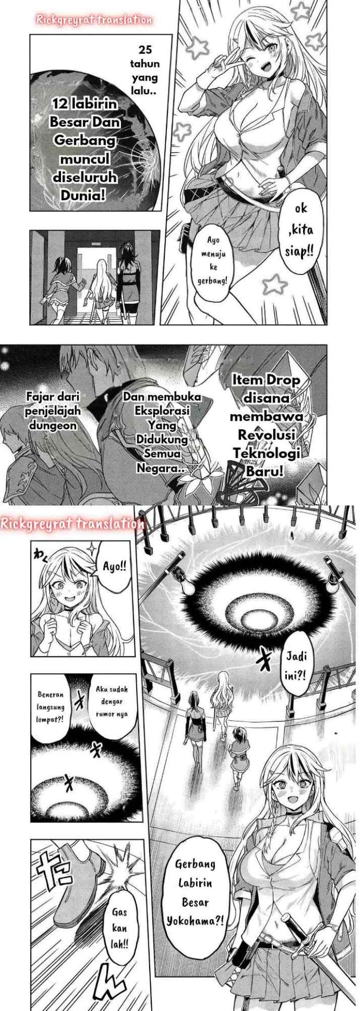 Gal to Dungeon to Shuukai Okure no Tansaku Eiyuutan ~Moto Legend Ima wa Wakeari tei Rank Tansakushana Ore ga, S-Kyuu Gal ni Natsukare Makutte Ikusei wo Makase Sareta~ chapter 1.1 halaman 7