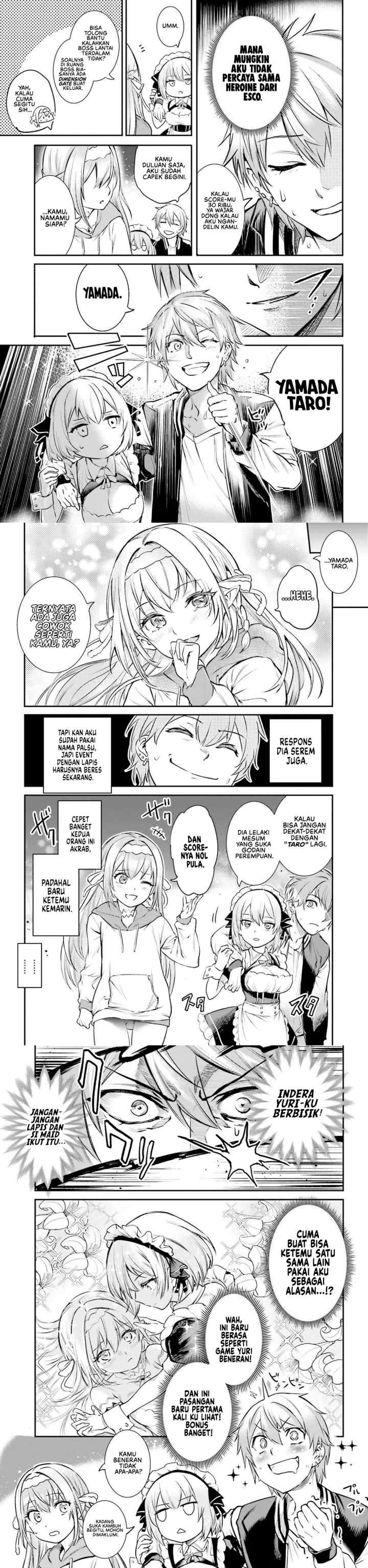 Danshi Kinsei Game Sekai de Ore ga Yarubeki Yuiitsu no Koto - Yuri no Ma ni Hasamaru Otoko to Shite Tensei shite shimaimashita chapter 2 halaman 12