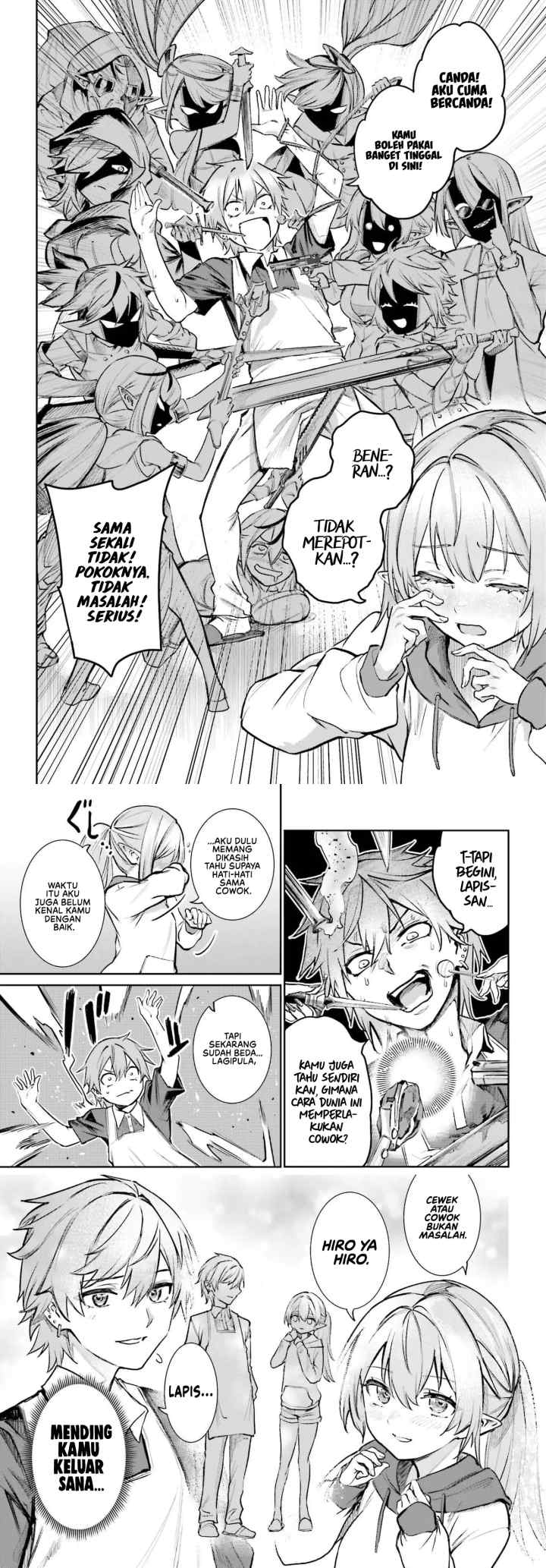 Danshi Kinsei Game Sekai de Ore ga Yarubeki Yuiitsu no Koto - Yuri no Ma ni Hasamaru Otoko to Shite Tensei shite shimaimashita chapter 6 halaman 12