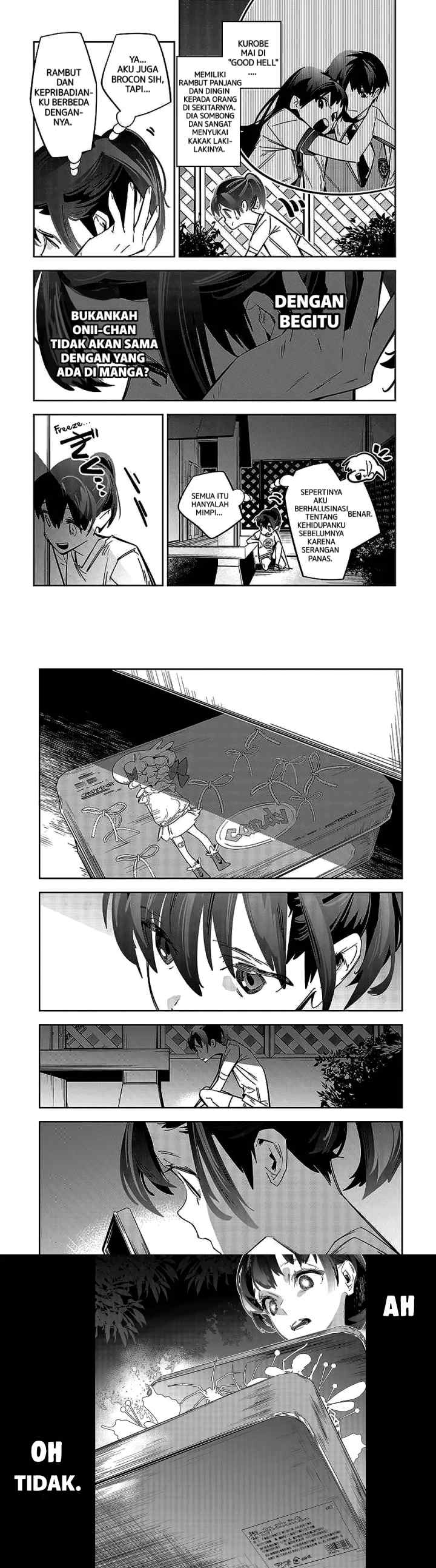 Death Game Manga no Kuromaku Satsujinki no Imouto ni Tensei shite Shippai shita chapter 1 halaman 12