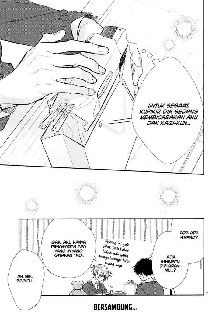 Hirano to Kagiura chapter 13 halaman 19