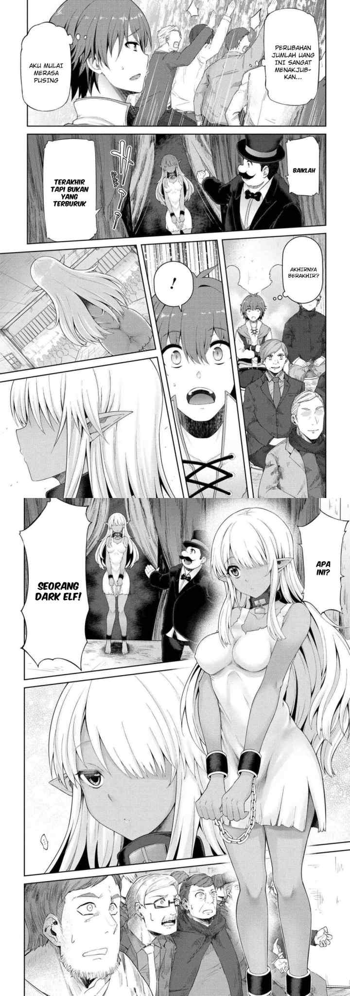 Ie ga Moete Jinsei Dou Demo Yoku Natta kara, Nokotta Nakenashi no Kin de Dark Elf no Dorei o Katta chapter 1 halaman 10