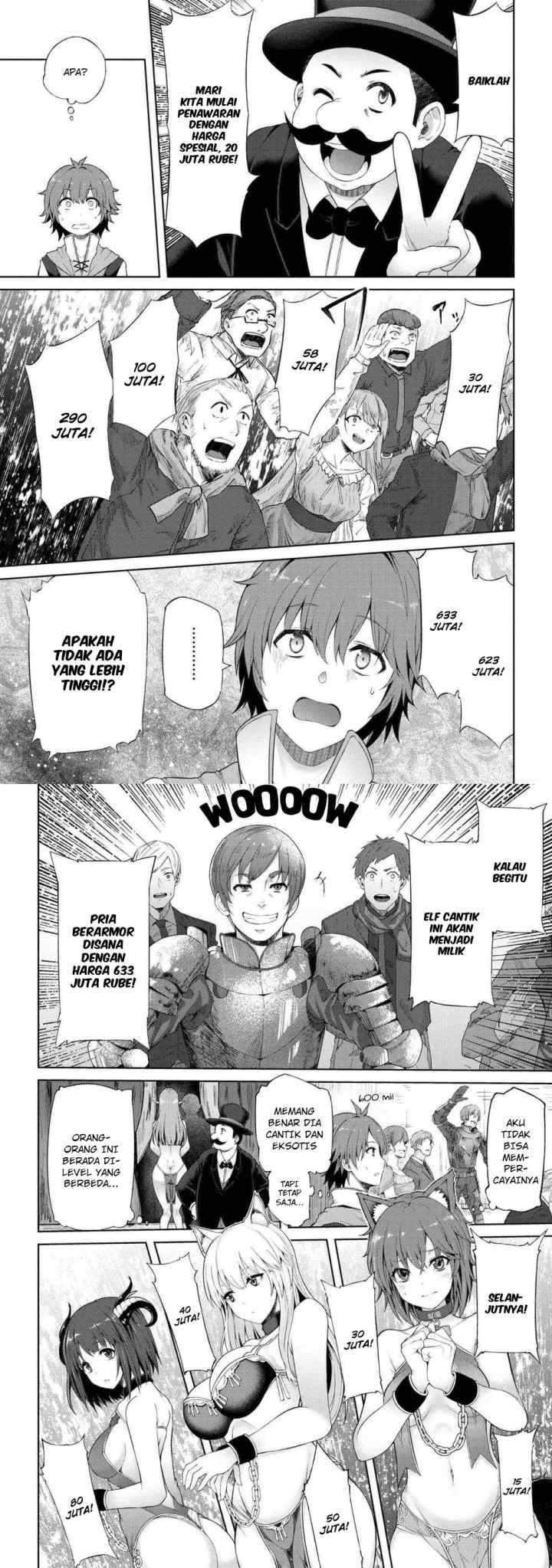 Ie ga Moete Jinsei Dou Demo Yoku Natta kara, Nokotta Nakenashi no Kin de Dark Elf no Dorei o Katta chapter 1 halaman 9