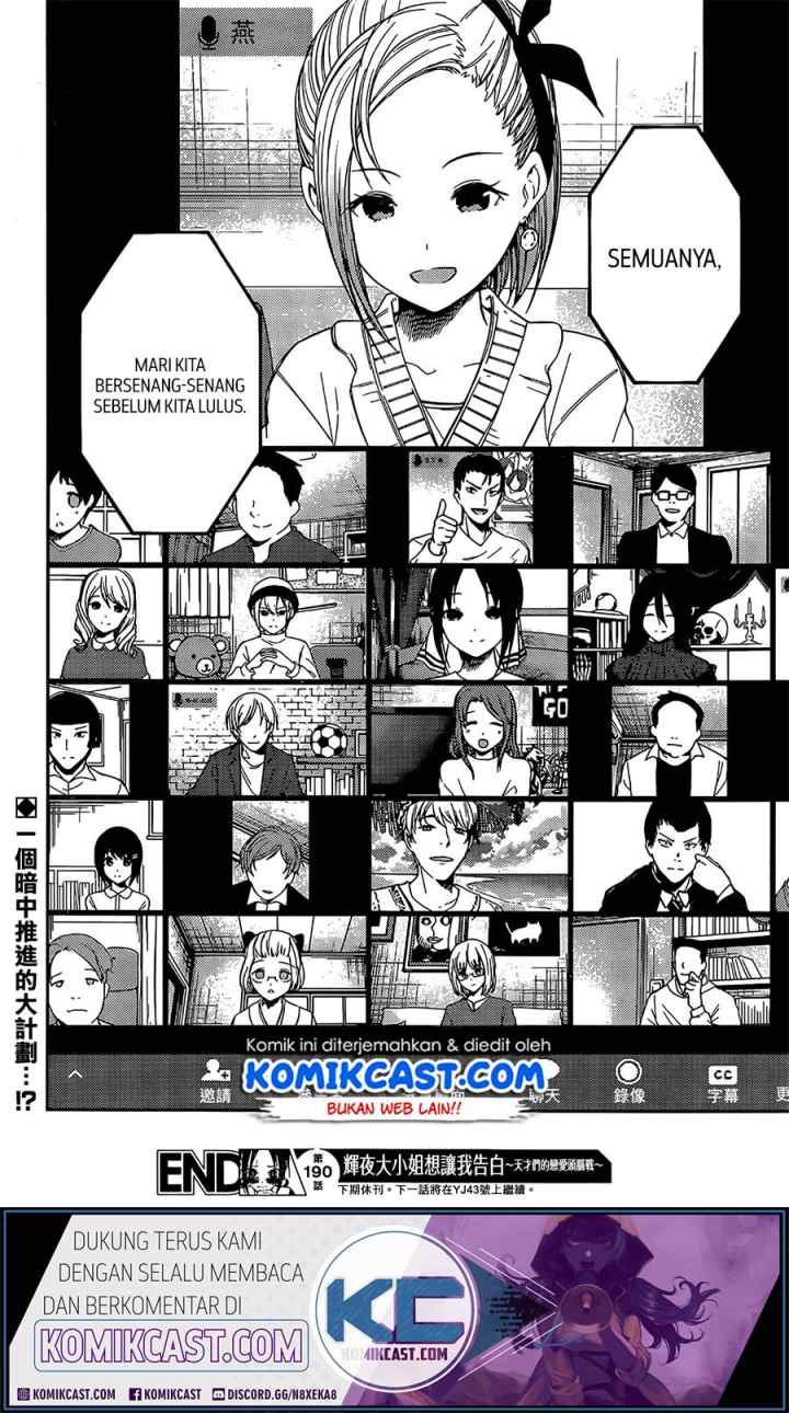 Kaguya-sama wa Kokurasetai: Tensai-tachi no Renai Zunousen chapter 200 halaman 19