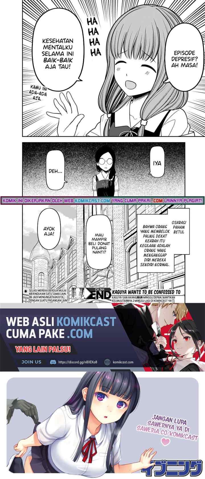 Kaguya-sama wa Kokurasetai: Tensai-tachi no Renai Zunousen chapter 244 halaman 10