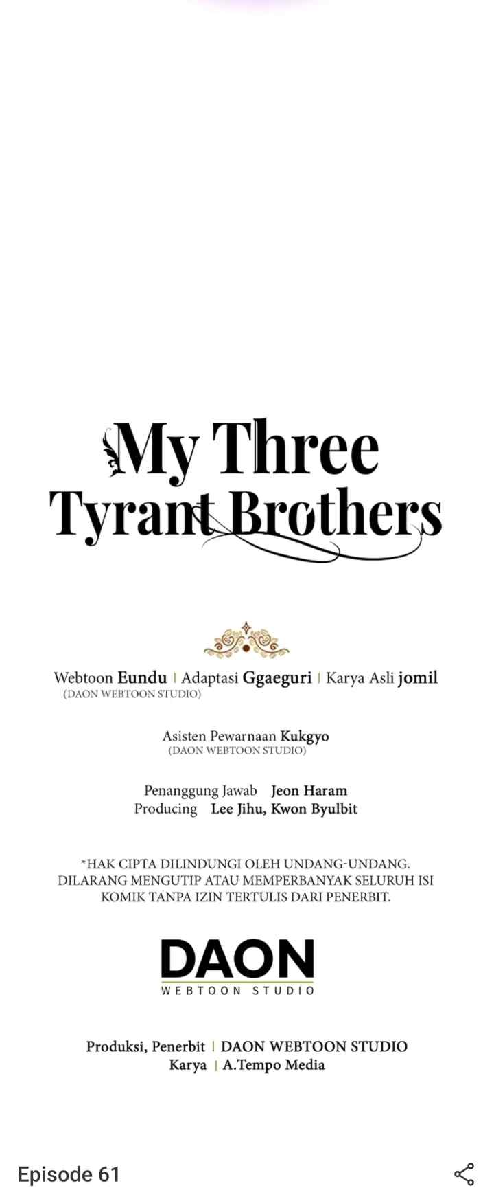 My Three Tyrant Brothers chapter 61 halaman 14