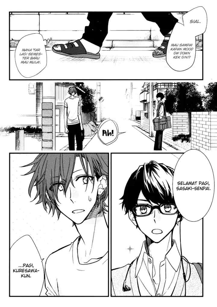 Sasaki to Miyano chapter 21 halaman 4