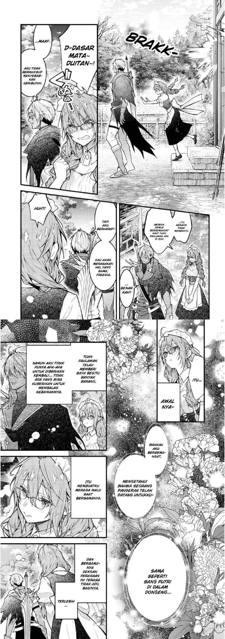 Sekai o Sukutta Saikyō Yūsha ni Sutōkā Sareru Mura Musume no Hanashi chapter 1 halaman 7
