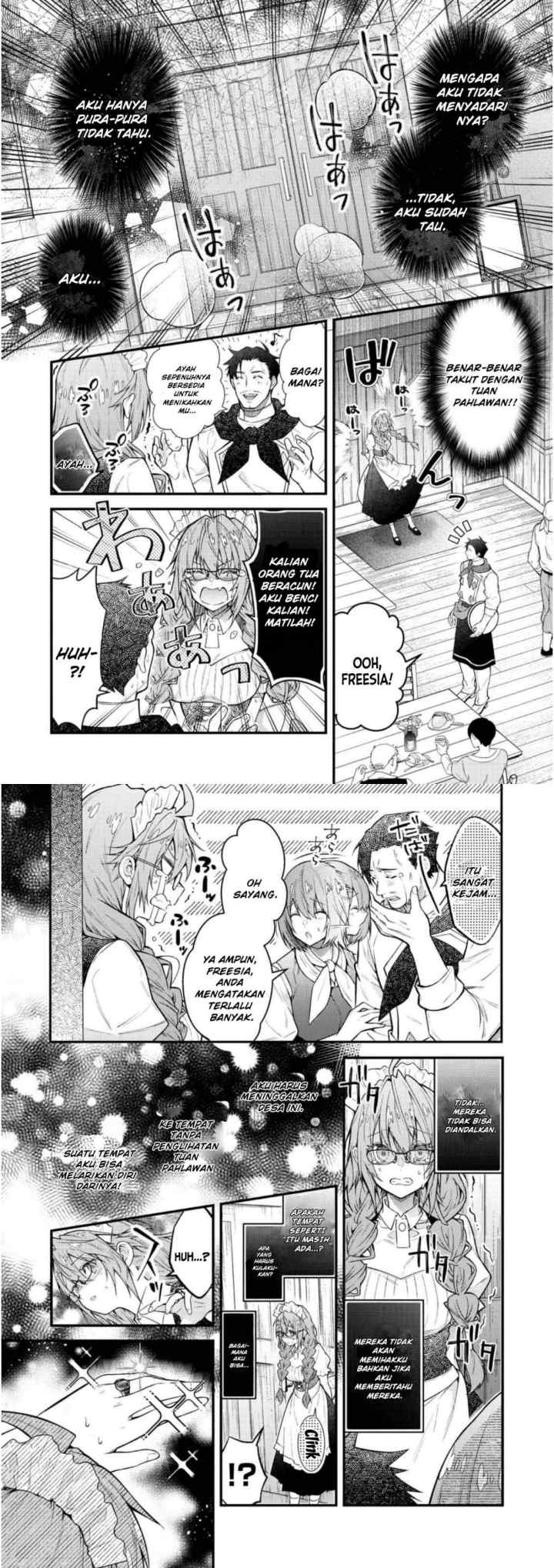 Sekai o Sukutta Saikyō Yūsha ni Sutōkā Sareru Mura Musume no Hanashi chapter 1 halaman 11