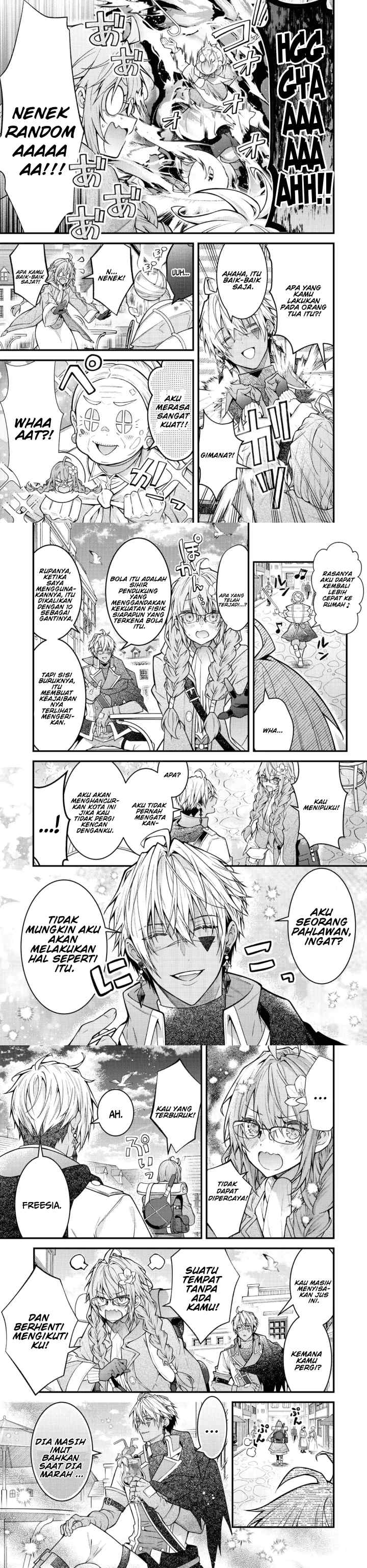 Sekai o Sukutta Saikyō Yūsha ni Sutōkā Sareru Mura Musume no Hanashi chapter 2 halaman 6