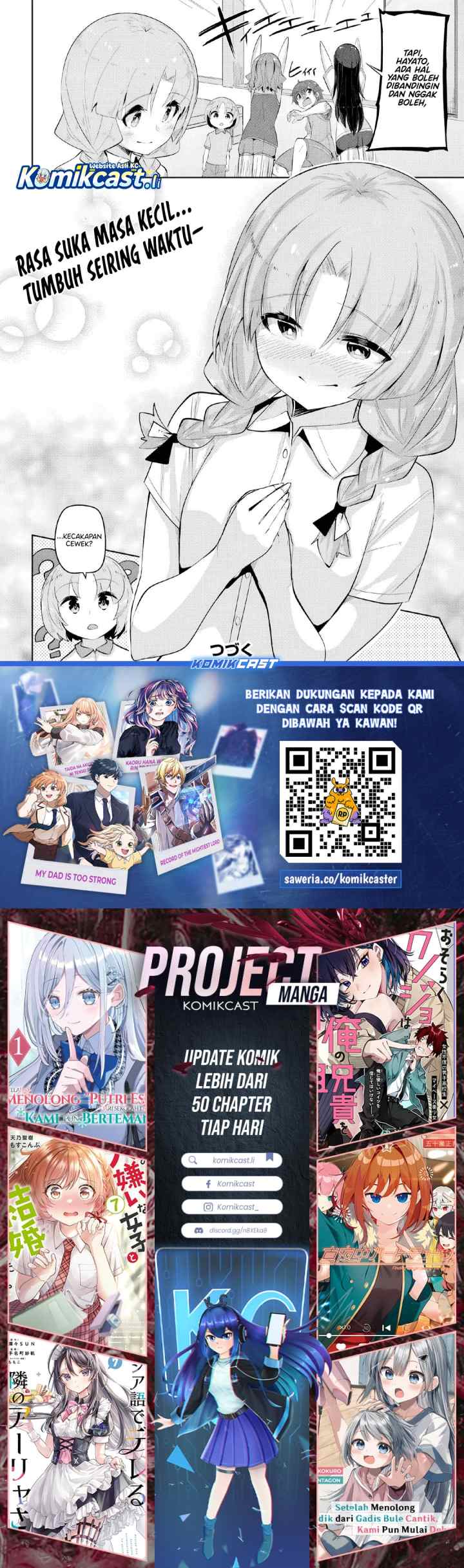 A Neat and Pretty Girl at My New School Is a Childhood Friend Who I Used To Play With Thinking She Was a Boy chapter 34 halaman 16