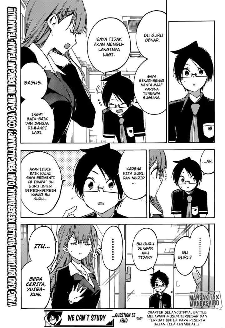 Bokutachi wa Benkyou ga Dekinai chapter 55 halaman 20