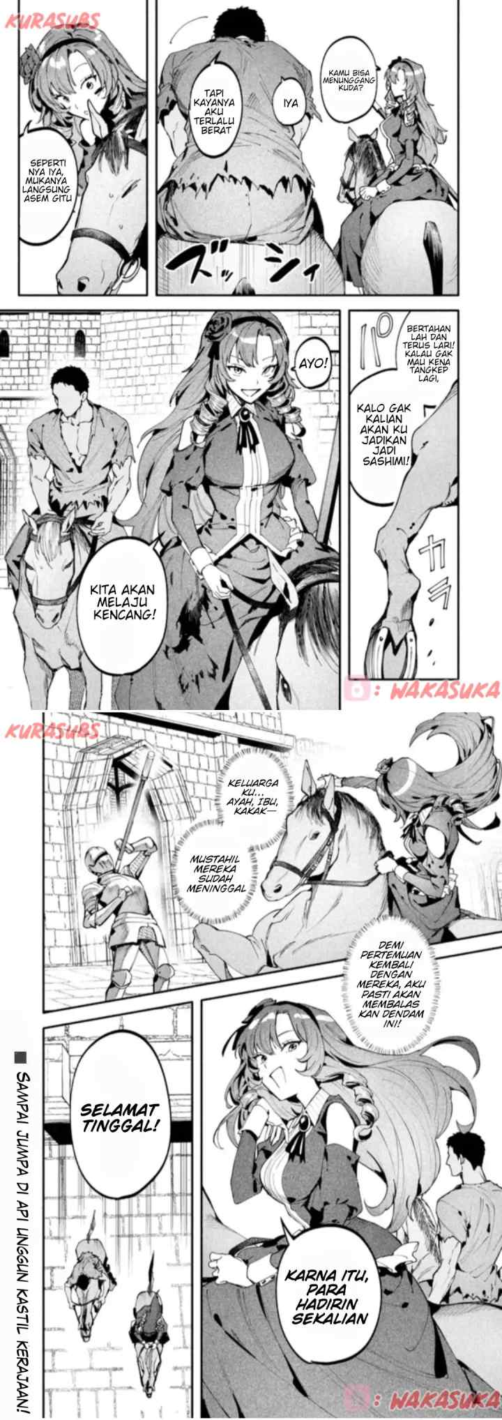 Botsuraku Reijō no Akutō Sanka chapter 2 halaman 15
