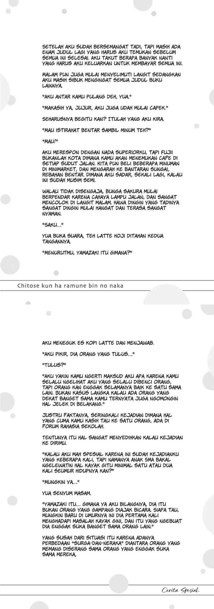 Chitose-kun is Inside a Ramune Bottle chapter 4.5 halaman 7