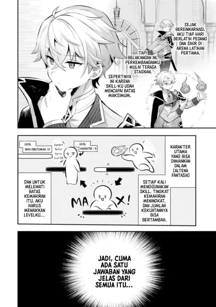 Game Sekai no mobu akuyaku ni tensei shita node Last bos wo mezashite mita chapter 4.1 halaman 7
