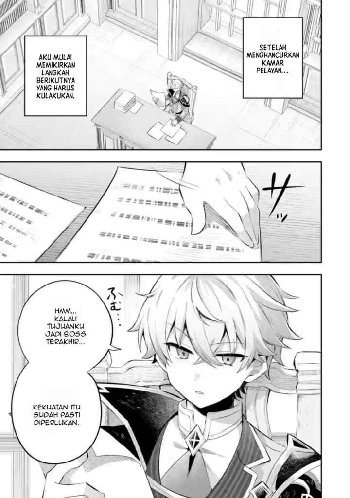 Game Sekai no mobu akuyaku ni tensei shita node Last bos wo mezashite mita chapter 4.1 halaman 6