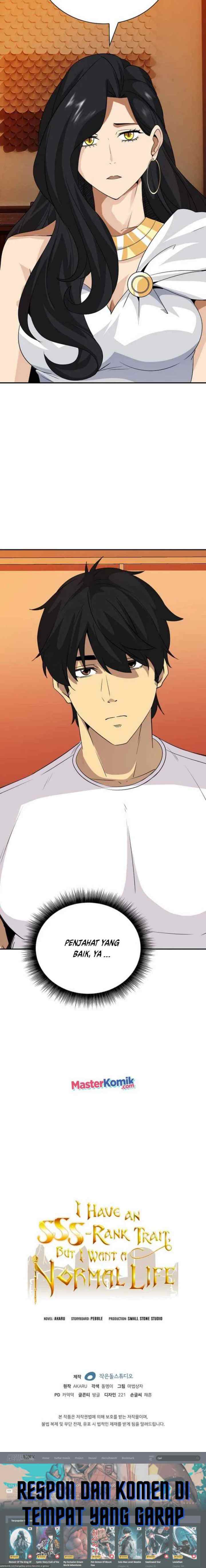 I have an SSS-rank Trait, but I want a Normal Life chapter 25 halaman 15