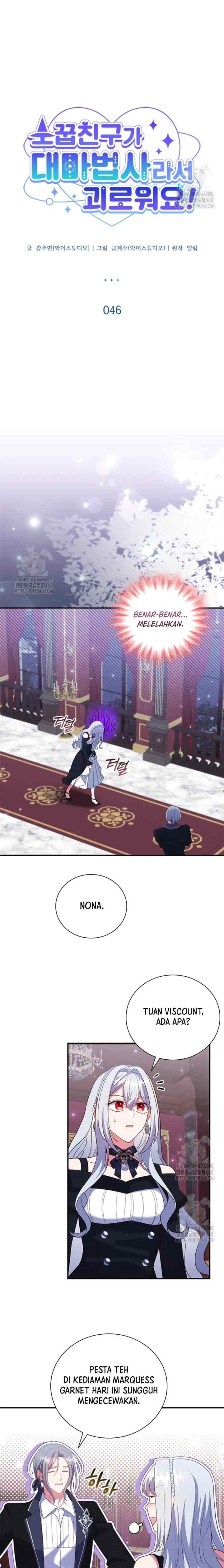 I'm Uncomfortable Because My Childhood Friend is a Wizard chapter 46 halaman 18