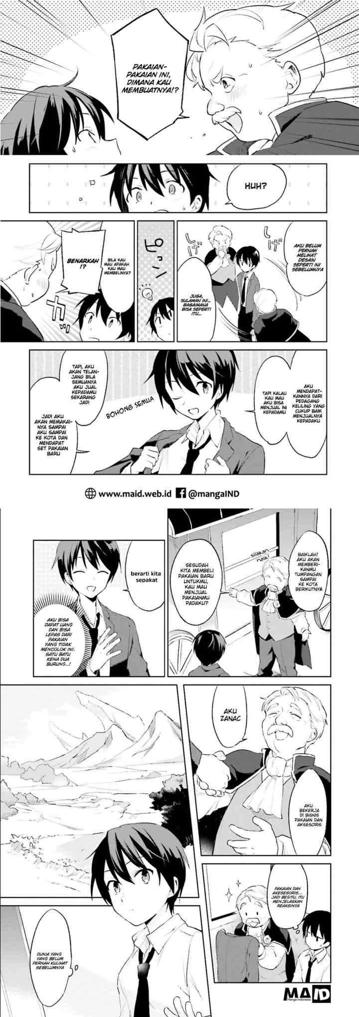 Isekai wa Smartphone to Tomo ni chapter 1 halaman 5