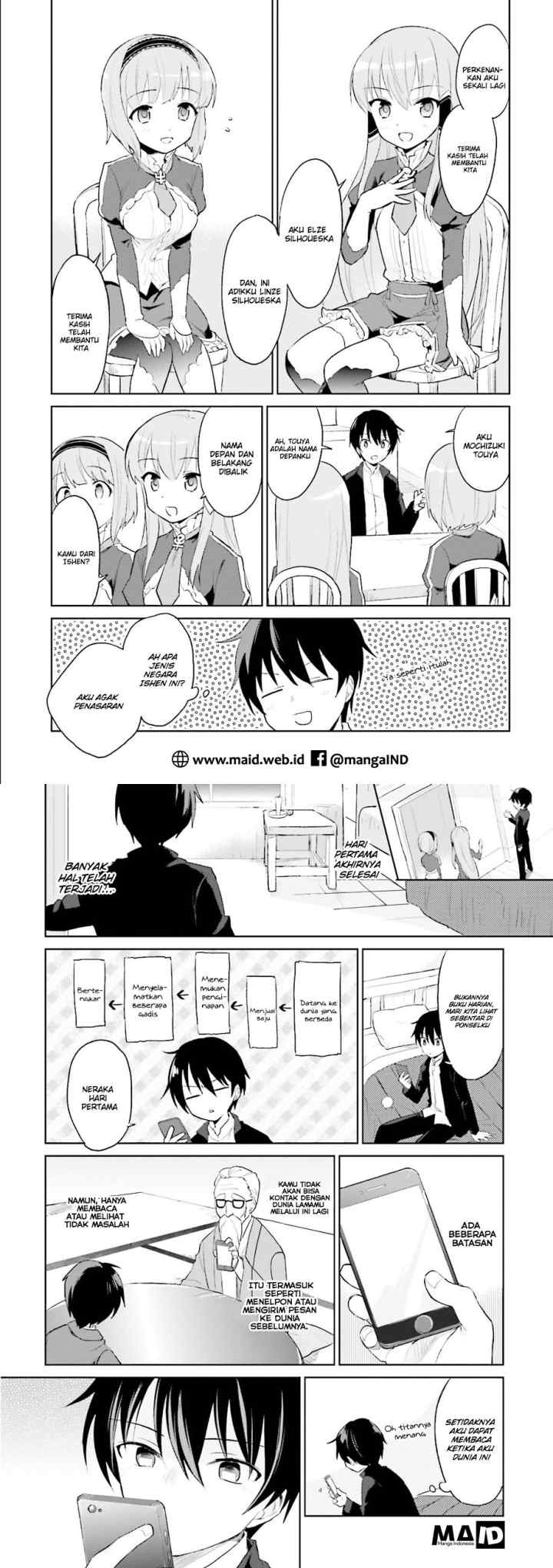 Isekai wa Smartphone to Tomo ni chapter 1 halaman 16