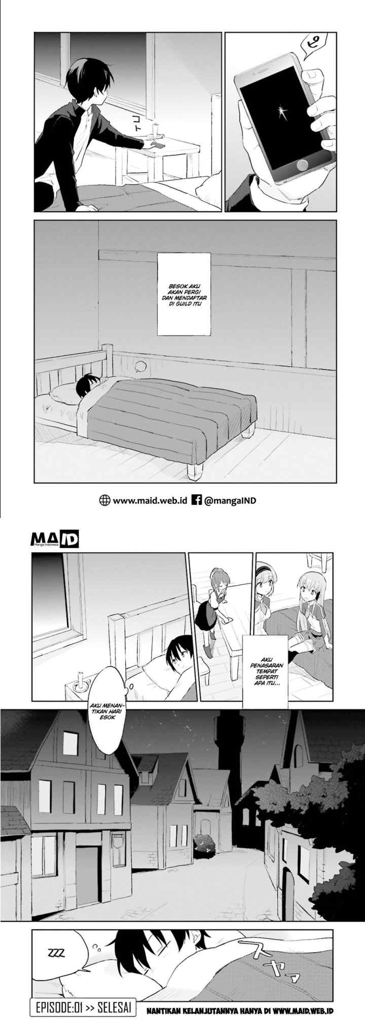 Isekai wa Smartphone to Tomo ni chapter 1 halaman 17