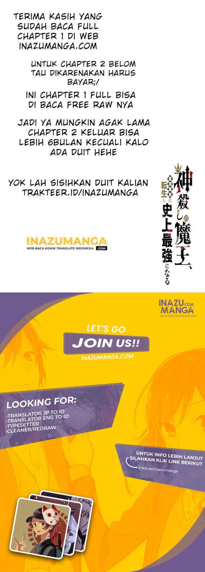 Kamigoroshi no Maou Saijyaku Shuzoku ni Tensei shi Shijyou Saikyou ni naru chapter 1.4 halaman 11