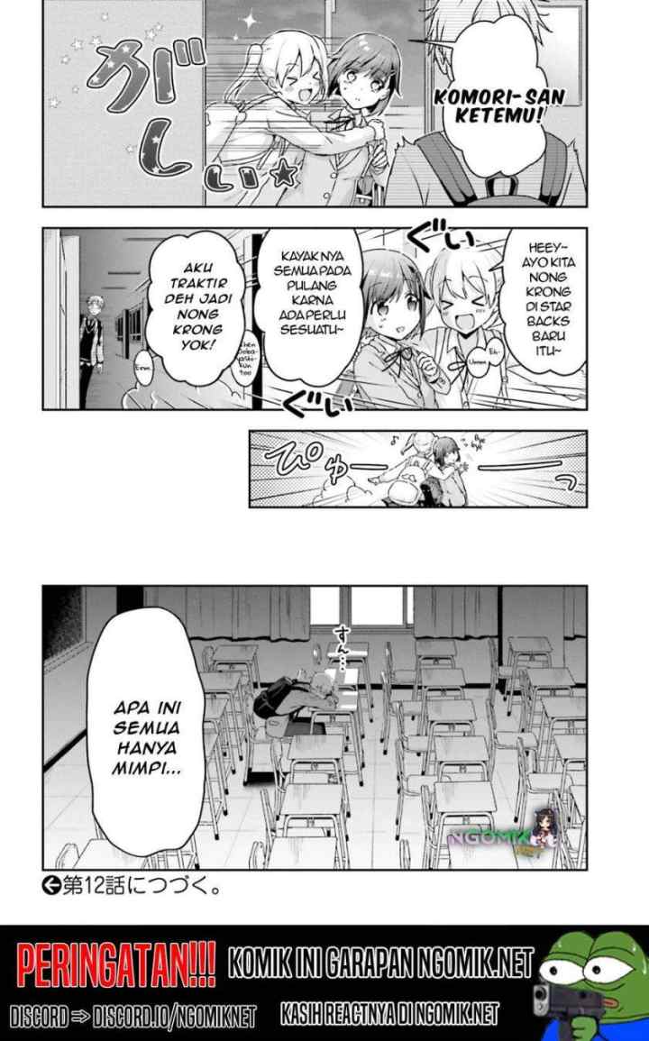 Koe no Chiisai Komori-san to Kuso Deka Oogoe no Oobayashi-kun chapter 11 halaman 5