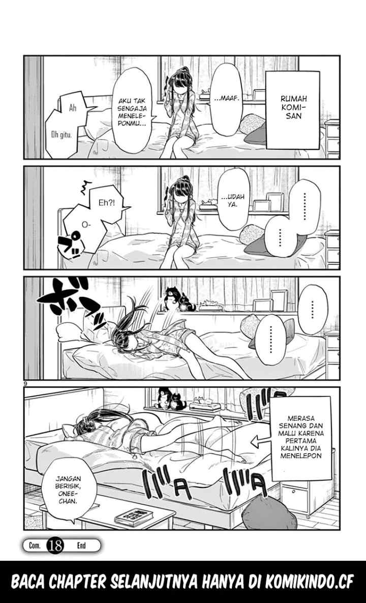 Komi-san wa Komyushou Desu chapter 18 halaman 9