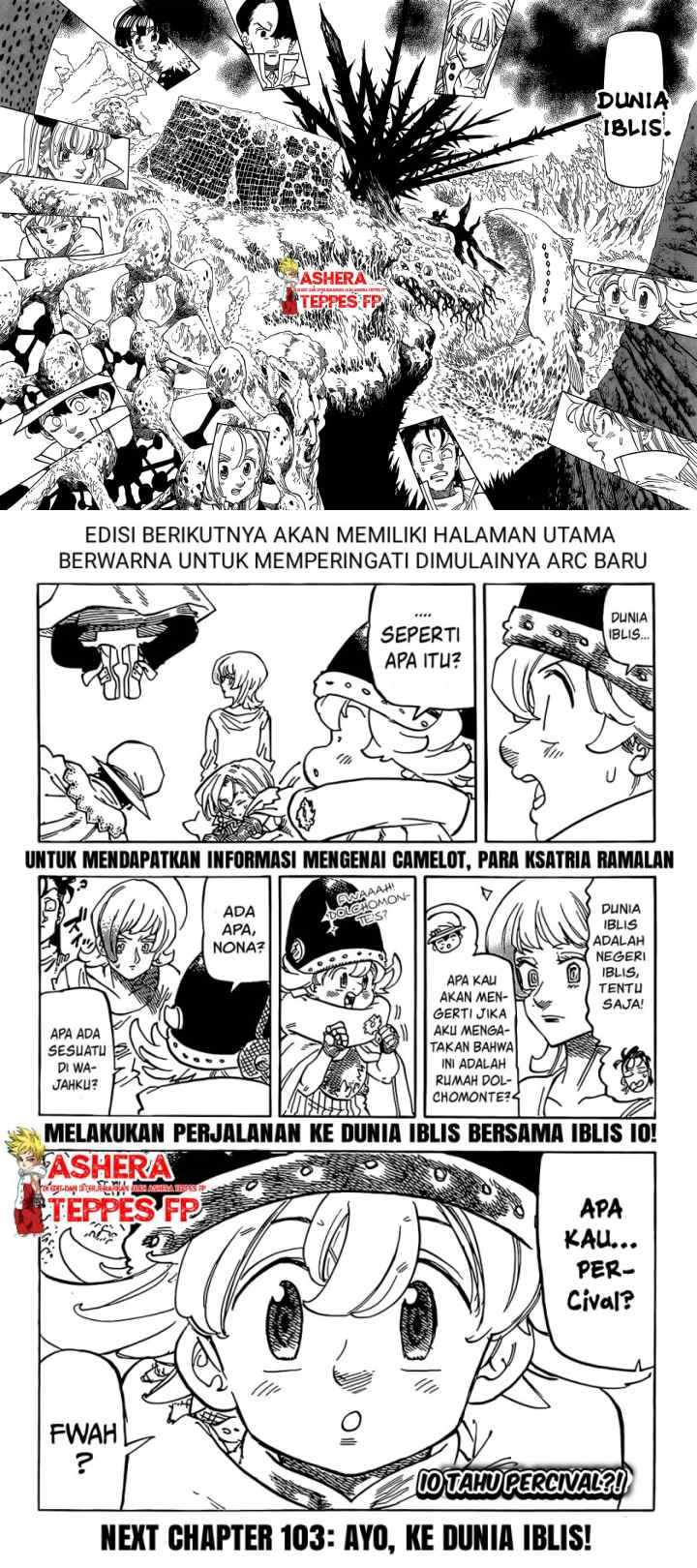 Mokushiroku no Yonkishi chapter 102 halaman 10