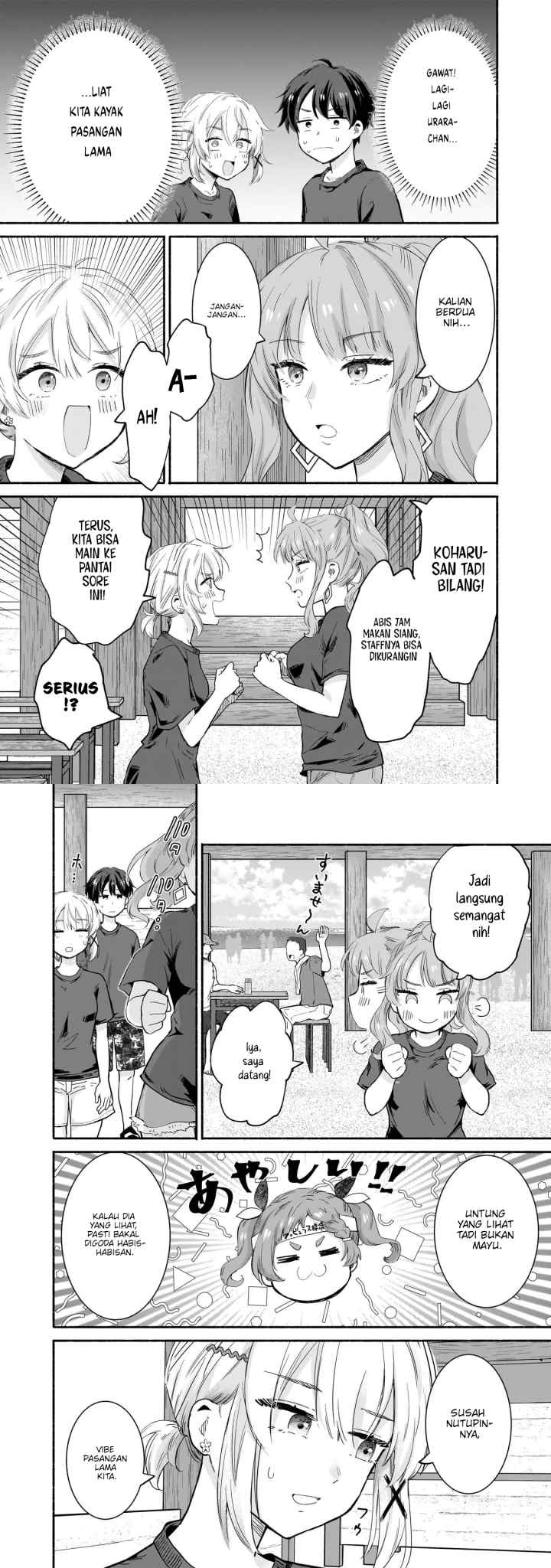 Nee, Mou Isso Tsukiacchau? Osananajimi no Bishoujo ni Tanomarete, Camo Kareshi Hajimemashita chapter 29 halaman 6