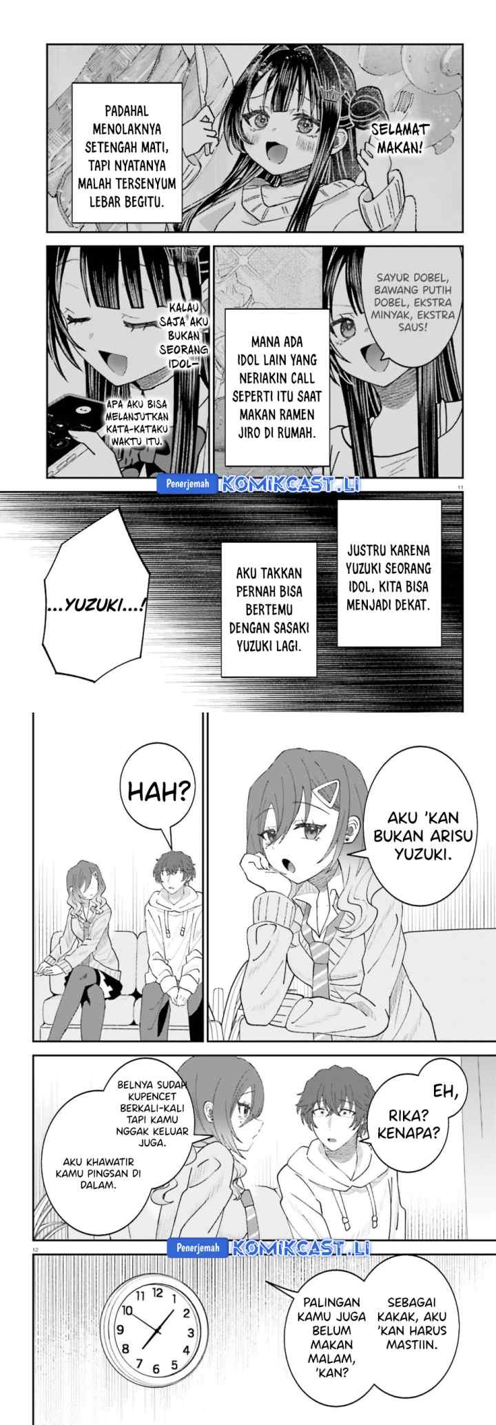 Ore no Haitoku Meshi o Onedari Sezu ni Irarenai, Otonari no Top Idol-sama chapter 13 halaman 6