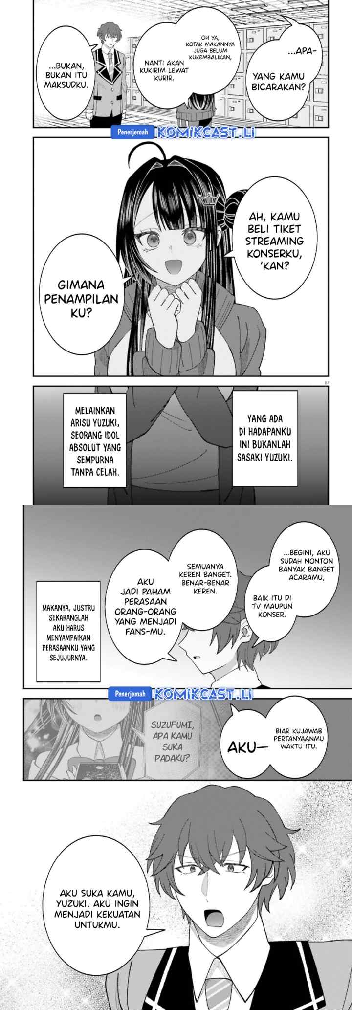 Ore no Haitoku Meshi o Onedari Sezu ni Irarenai, Otonari no Top Idol-sama chapter 13 halaman 4