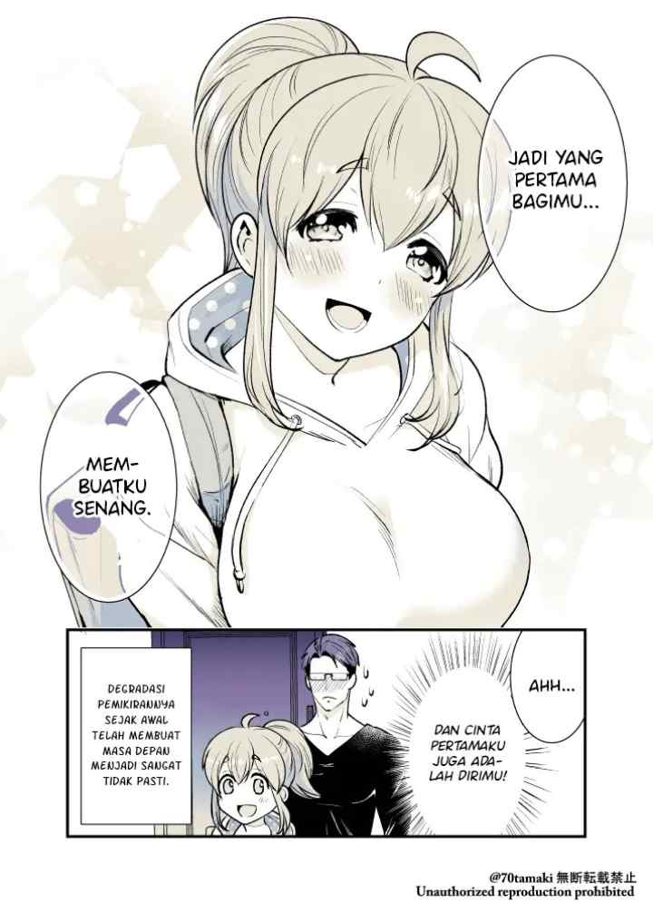 Osananajimi ga Hisabisa ni Saikai Shitara Otagai Kyonyuu ni Natteta chapter 14 halaman 6